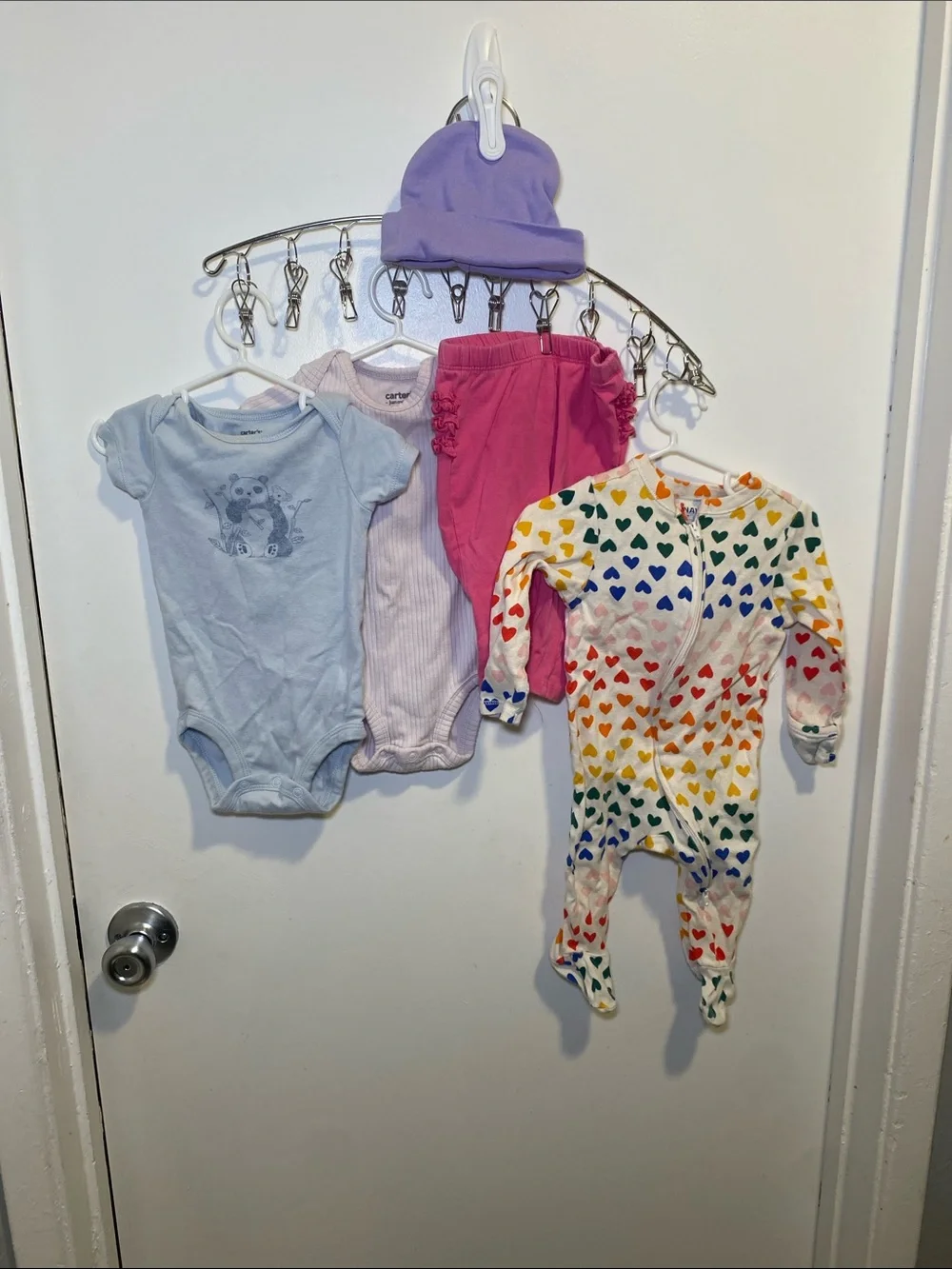 6 Months Carter’s Onesies 2 Sets with Old Navy Sleepers and pants
